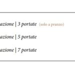 menu degustazione radici