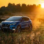 automobile tramonto