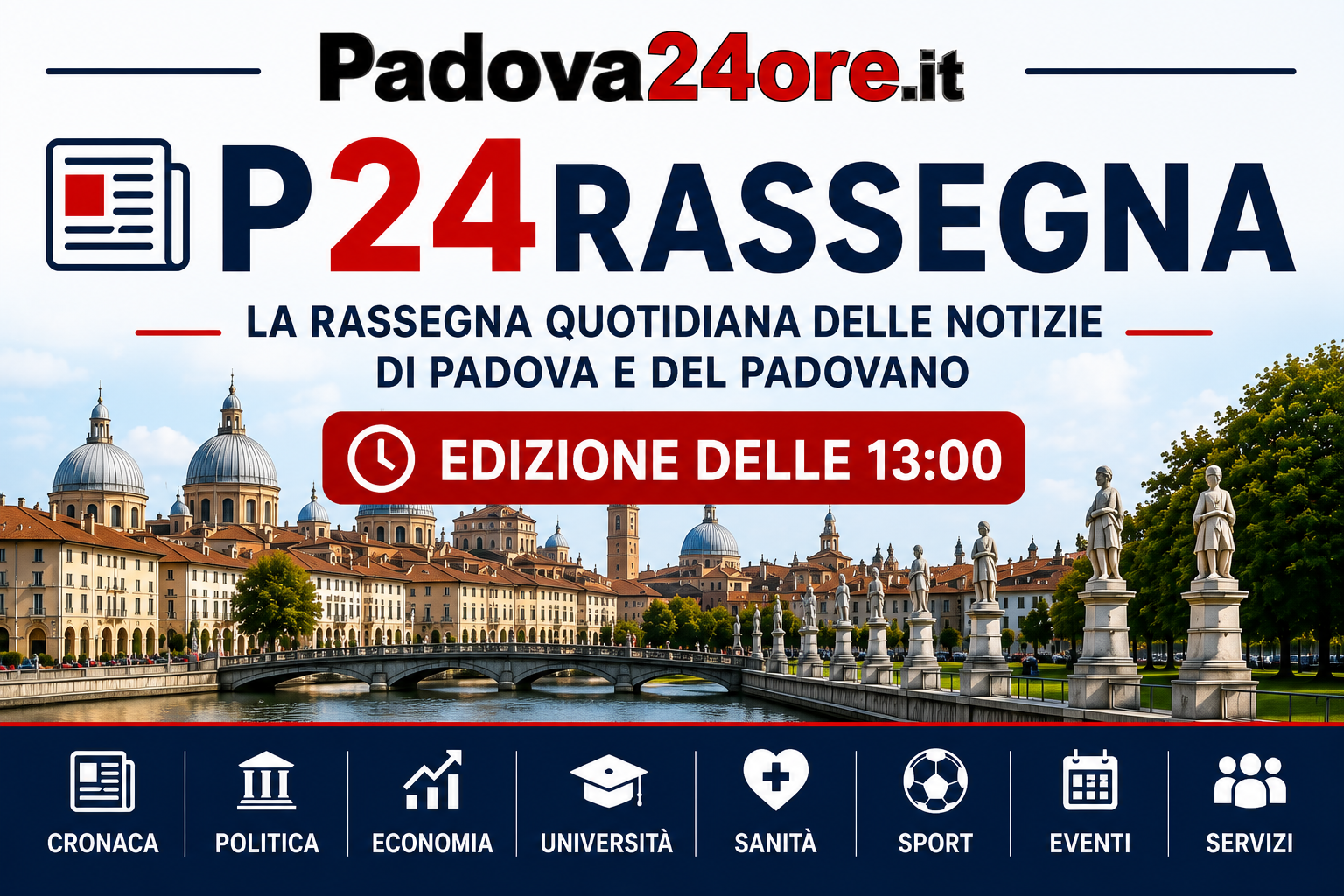 Notizie di Padova e del Padovano, ore 13