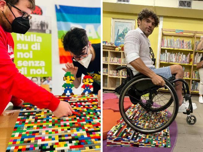 Rampa Lego dedicata a Claudia Frizzarin a Padova