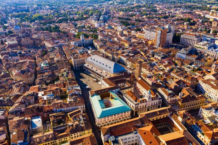Rischio calore Padova vista dall'alto
