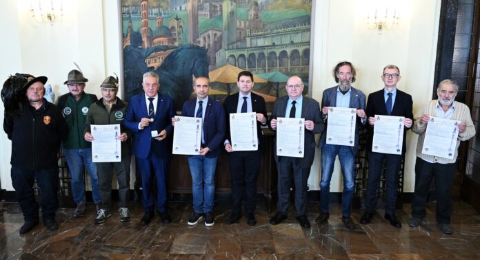 Presentazione del centenario del monumento di San Giusto a Vo’ durante la conferenza stampa