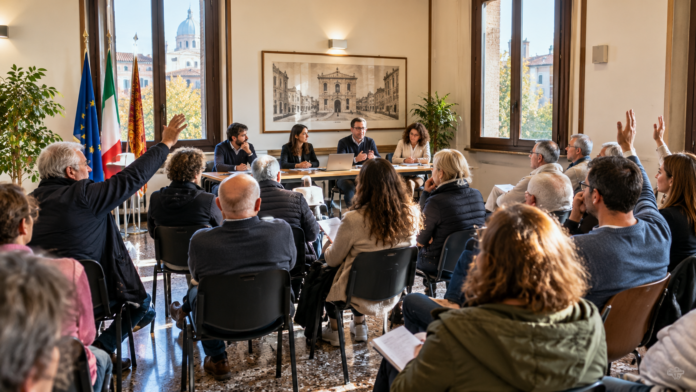 Consulte di quartiere Padova, cittadini riuniti per discutere le esigenze del territorio.