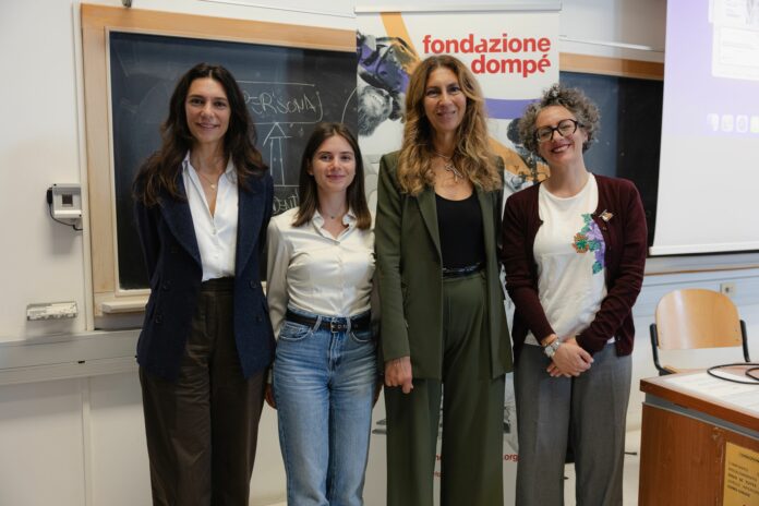 Ricerca neuroscienze Padova, rappresentanti della Fondazione Dompé e dell’Università di Padova