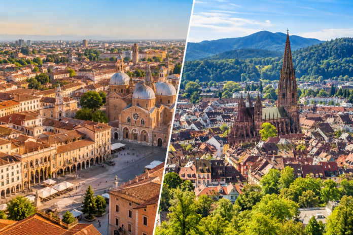 Padova e Friburgo a confronto, urbanistica e negozi di vicinato