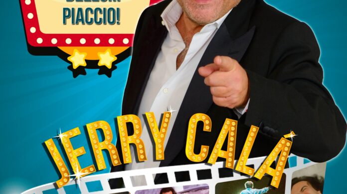 Jerry Calà a Padova: ritratto dell’artista nella grafica dello spettacolo Non sono bello… piaccio!