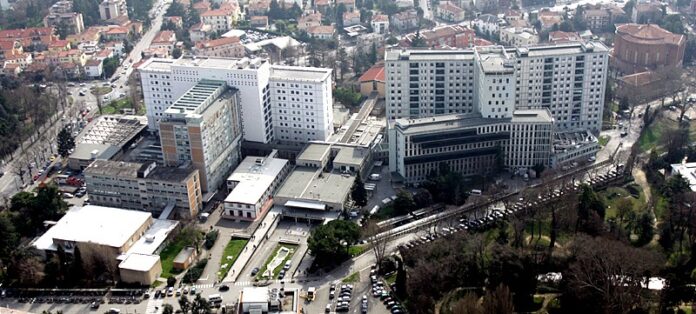 Veduta dell’ospedale di Padova, città in cui Nur raggiunge la famiglia