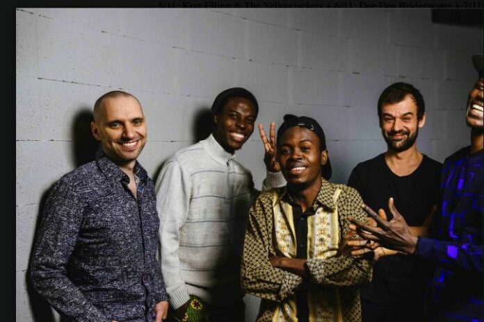 Zangbeto a Padova: i cinque musicisti del gruppo franco-togolese