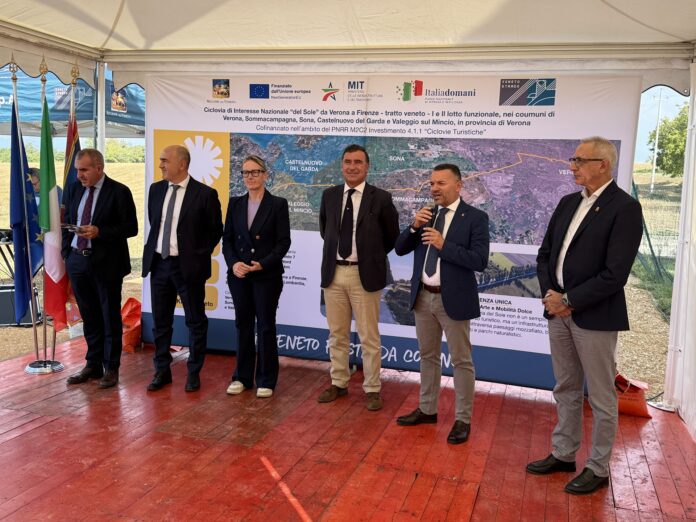 Ciclovia del Sole: inaugurazione dei lotti veneti a Sommacampagna
